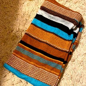 Skirt with the matching bottom brown black and gray